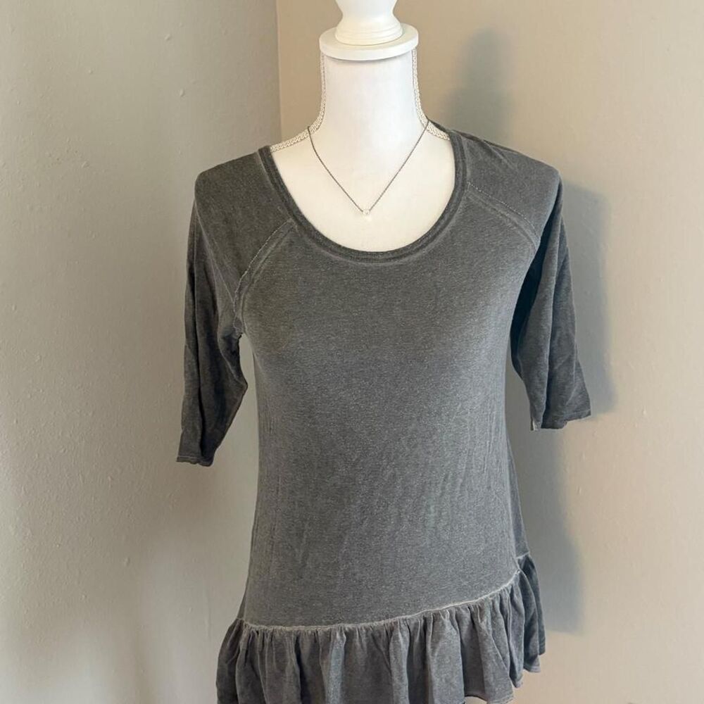 Unbranded Women's Grey and Green Blouse